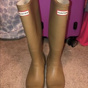 Original Tall Hunter Rain Boots - Cafe Latte